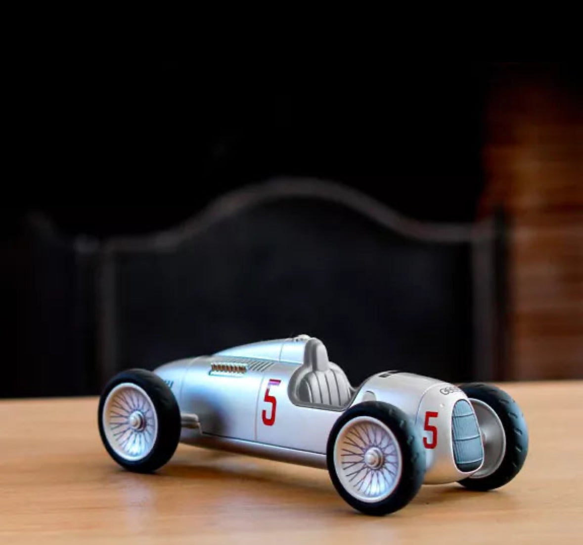 Kleines Rennspielzeug-Auto – Retro-Holzauto für Kinder ab 3 Jahren