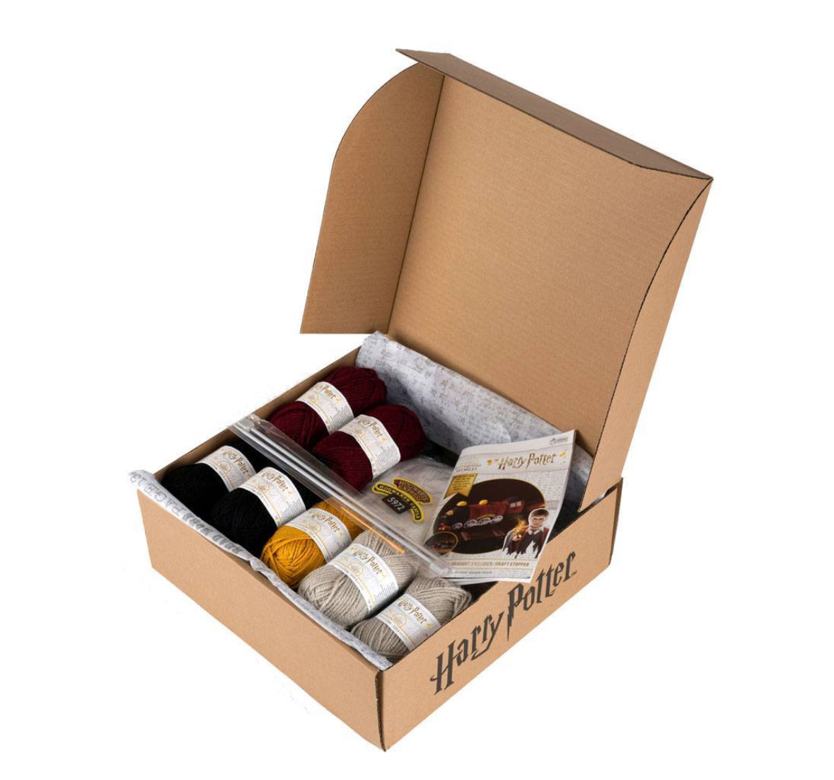 Harry Potter Strick-Set – DIY Zugluftstopper „Hogwarts Express“ zum Selbermachen