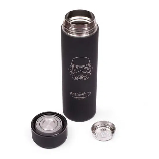 Stormtrooper Isolierflasche 500 ml – Edelstahl Thermoflasche mit Teesieb | BPA-frei & auslaufsicher