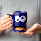 Donkey Products Mug Monster Blau – Tasse mit integriertem Keksfach