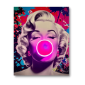 LEDMansion Marilyn Bubble Pop LED-Wandkunst | Pop Art Bild 40x60