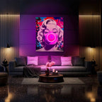 LEDMansion Marilyn Bubble Pop LED-Wandkunst | Pop Art Bild 40x60