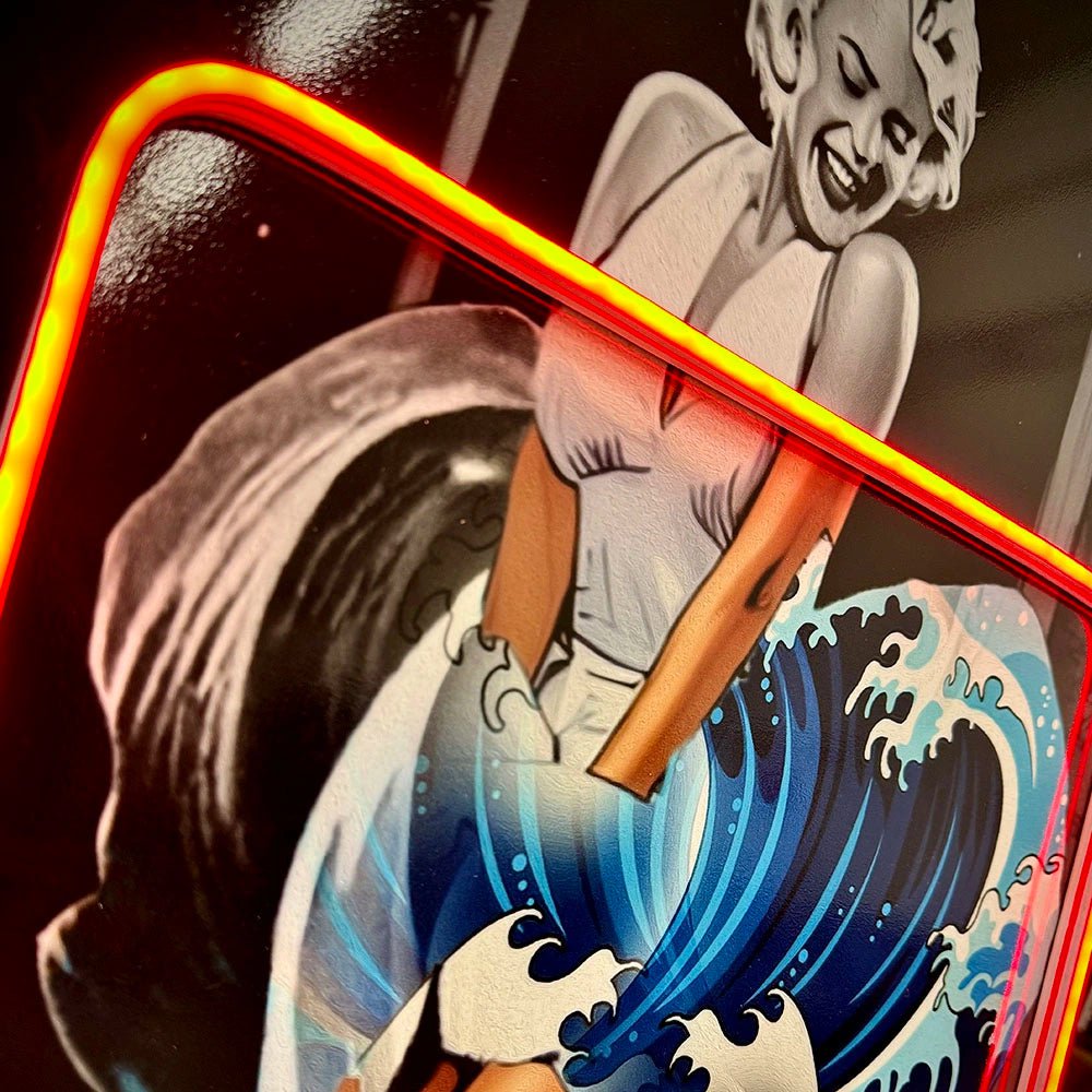 LEDMansion Marilyn Wave Kanagawa LED Wandkunst – Pop Art Highlight