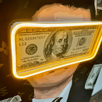 LEDMansion Belfort Money Rain LED Wandkunst Wolf of Wall Street Pop...