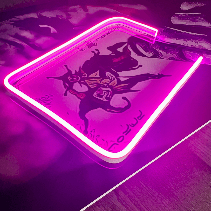LEDMansion Jokerkarte LED-Wandkunst – Moderne Neon Wandbeleuchtung