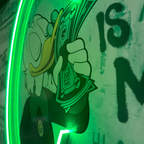 LEDMansion Paperoni Dollar LED Wandkunst – Pop Art Neon Design