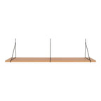 House Nordic Chiba Wandregal - Modernes Eschenfurnier & Schwarz Stahl