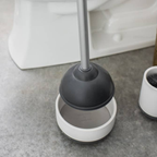 Royal Plunge Toiletten-Pümpel mit antibakterieller Keramikschale und Dry Earth-Technologie, rutschfest