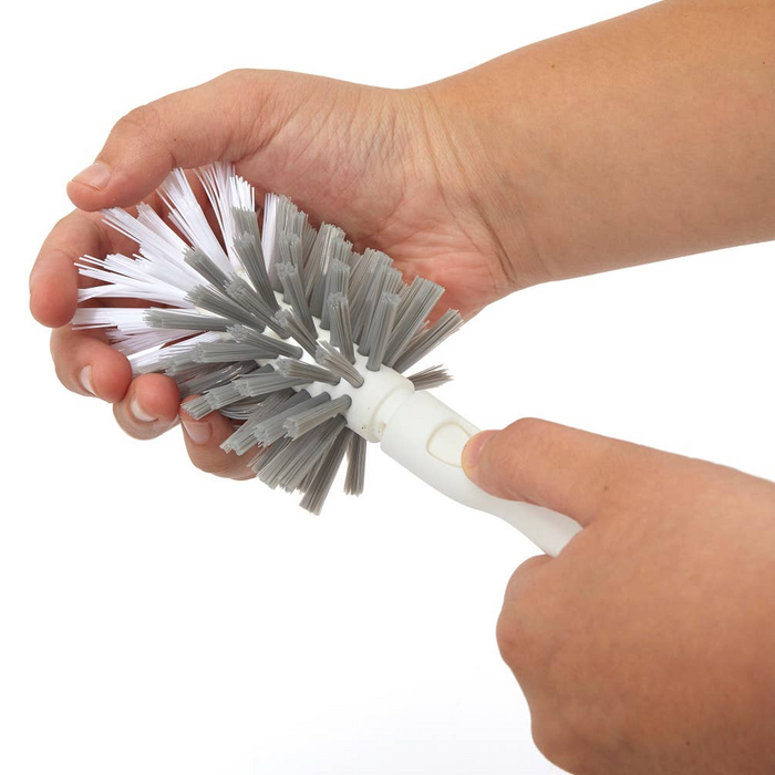 Clean Reach Bottle Brush mit austauschbarem Kopf und Bambusgriff, spülmaschinengeeignet, umweltfreundlich