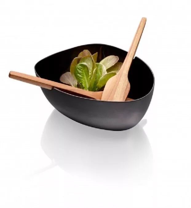 Philippi BOAT Salatschale mit Besteck – Elegante Edelstahlschale in Bootform | Modern & funktional servieren