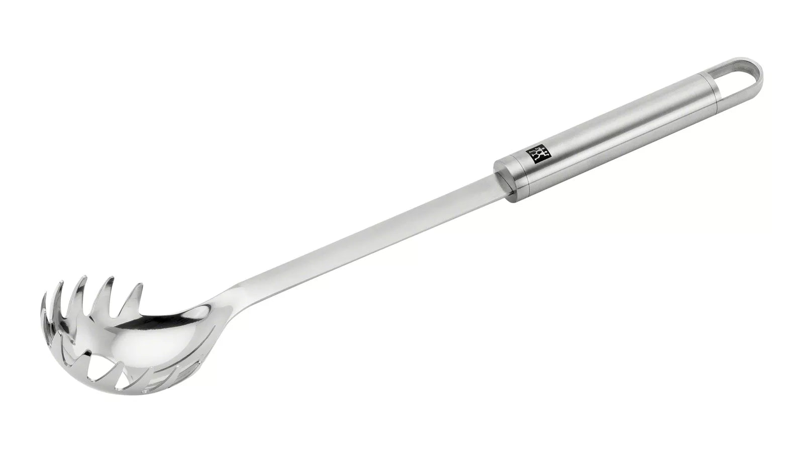 ZWILLING Pro Pastalöffel aus rostfreiem Edelstahl mit ergonomischem Griff und integriertem Spaghettimaß